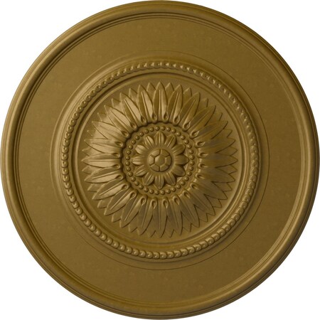 Ekena Millwork Wigan Ceiling Medallion, Hand-Painted Gold, 29 3/4"OD x 1 1/2"P CM29WGGLS